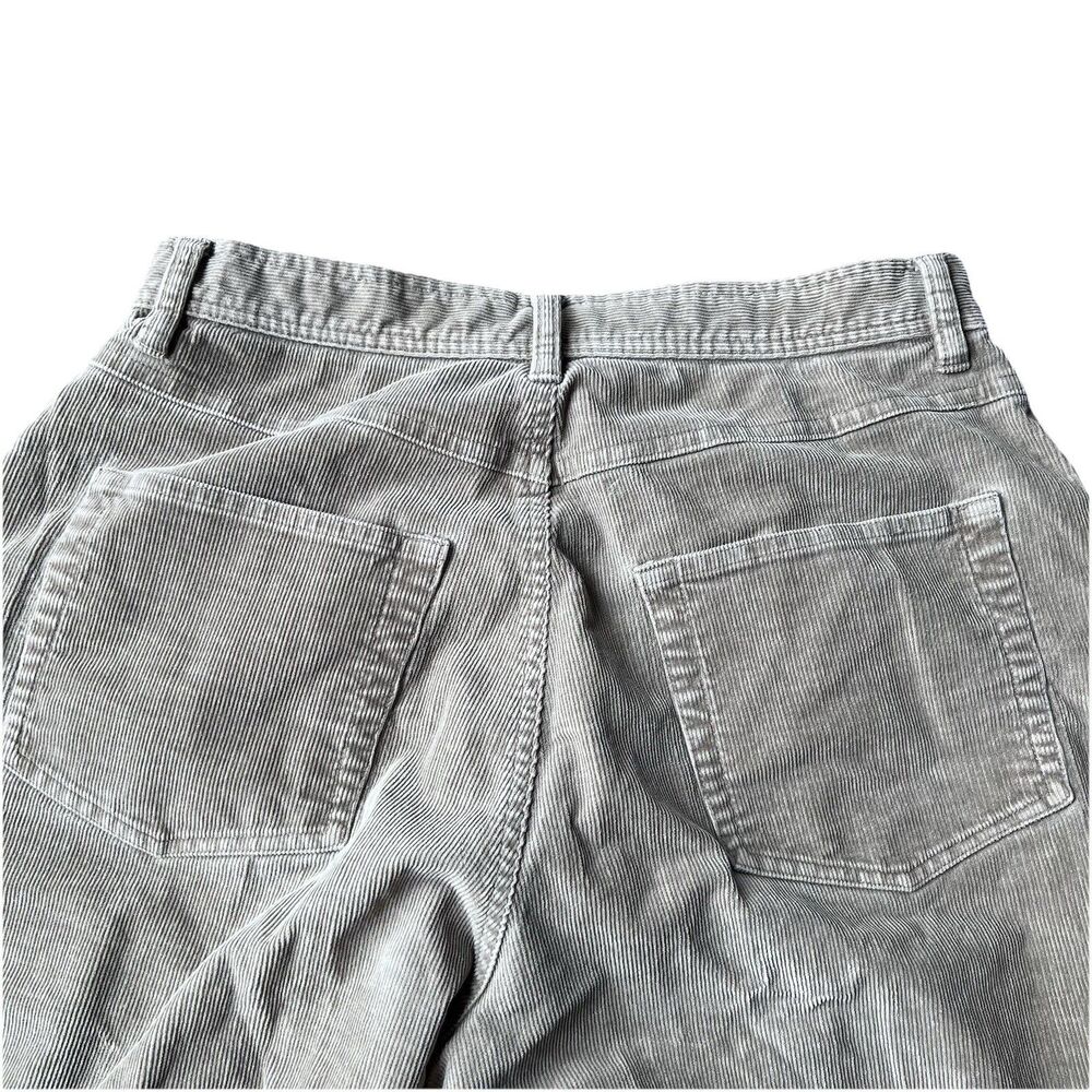 LL Bean Corduroy Pants Taupe Straight Leg Classic Women's 14 Petite - Picture 8 of 9